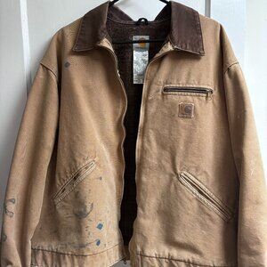 BROWN CARHARTT DETROIT JACKET